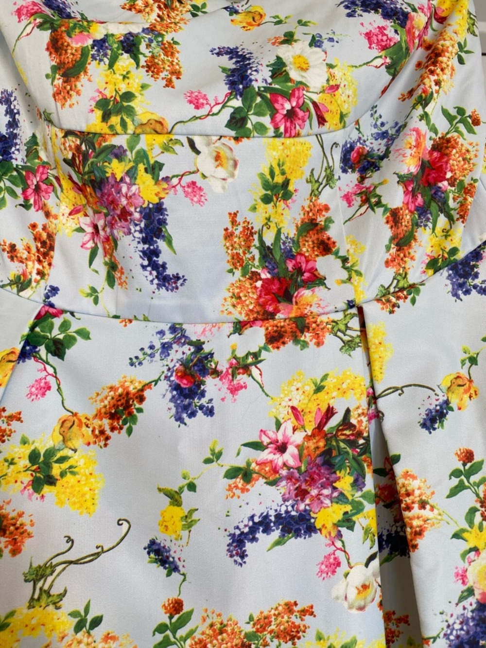 NWT Lulumari Floral Print Fit & Flare Dress Sz M - Picture 3 of 16